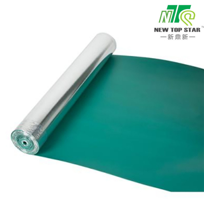Silver Film Acoustic Rubber Underlay 33kg/Cbm Soundproof Laminate Underlay