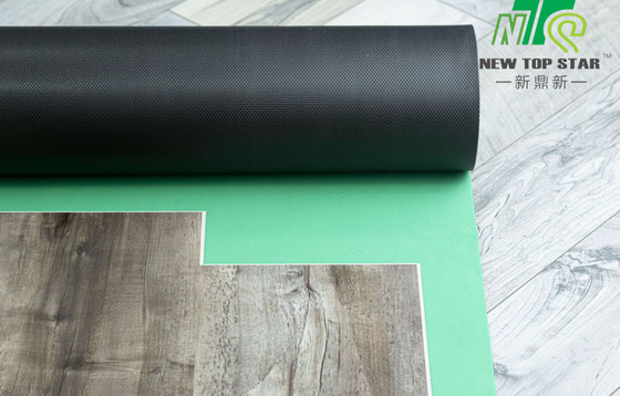 WPC PVC Vinyl Plank Flooring Underlay 1.5mm EVA Black Rubber Underlay Soundproof