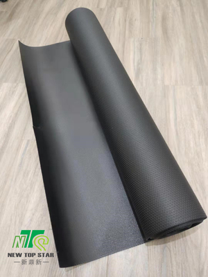 100kgs/m3 Black Polyethylene Foam Flooring Underlay Roll 1mm With Anti Slip Texturing