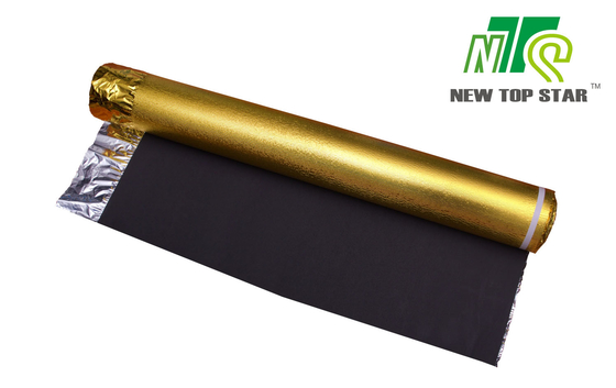 EVA Acoustic Laminate Flooring Underlayment Golden Foil 3mm 110kg/M3 ISO