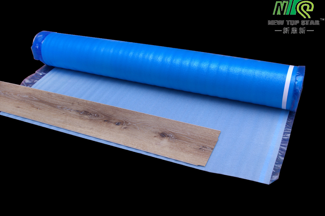 20KG/M3 Floor Underlay Roll Tape Attached 2mm Blue EPE Underlayment