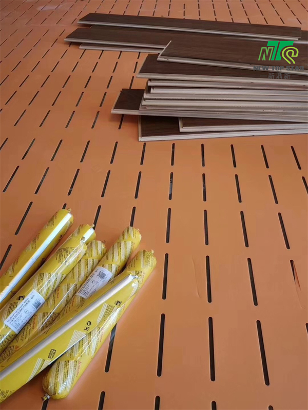 Durable Slotted Heated IXPE Foam Underlayment 2mm With Hole