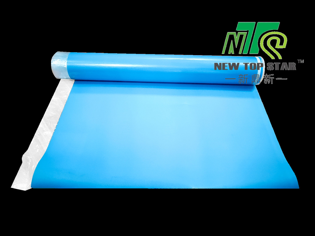 Anti Slip Acoustic Floor Underlayment 33KGS/M3 Blue IXPE Underfloor Heating Carpet Underlay