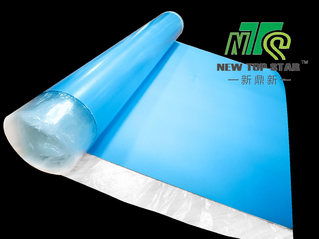 Anti Slip Acoustic Floor Underlayment 33KGS/M3 Blue IXPE Underfloor Heating Carpet Underlay