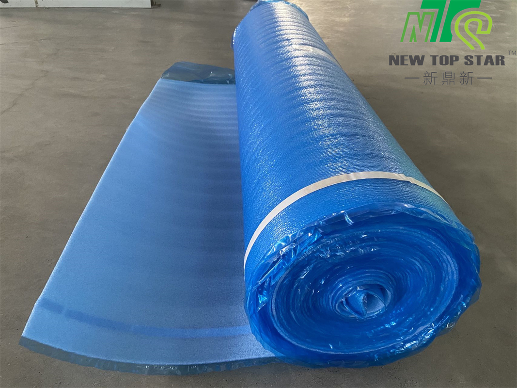 2mm EPE Underlayment 200sqft/roll Blue Foam Underlayment For Laminated Wooden Flooring