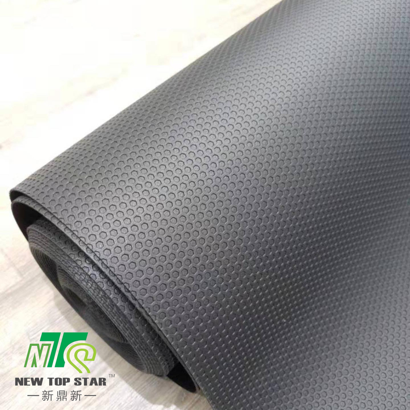 100kgs/m3 Black Polyethylene Foam Flooring Underlay Roll 1mm With Anti Slip Texturing