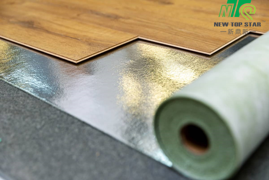 2mm Green Acoustic Underlay SGS , 1.6kg/sqm Rubber Floor Underlayment