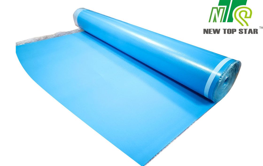 Anti Slip Acoustic Floor Underlayment 33KGS/M3 Blue IXPE Underfloor Heating Carpet Underlay