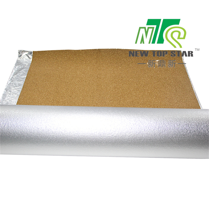 3mm thick acoustic silent cork underlay with silver foil
