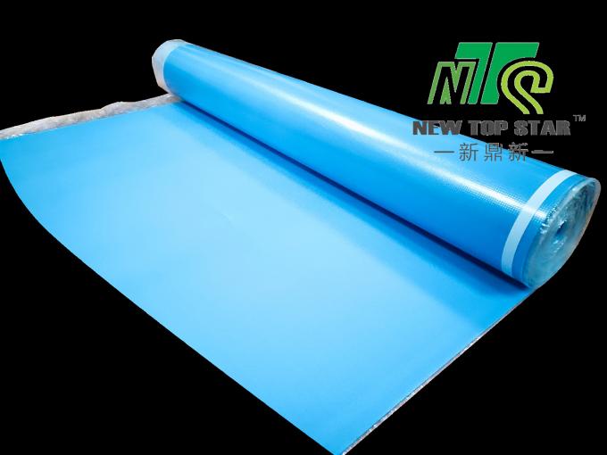 Blue Vinyl Plank Flooring Underlay IXPE 3mm Underfloor Heating Underlay